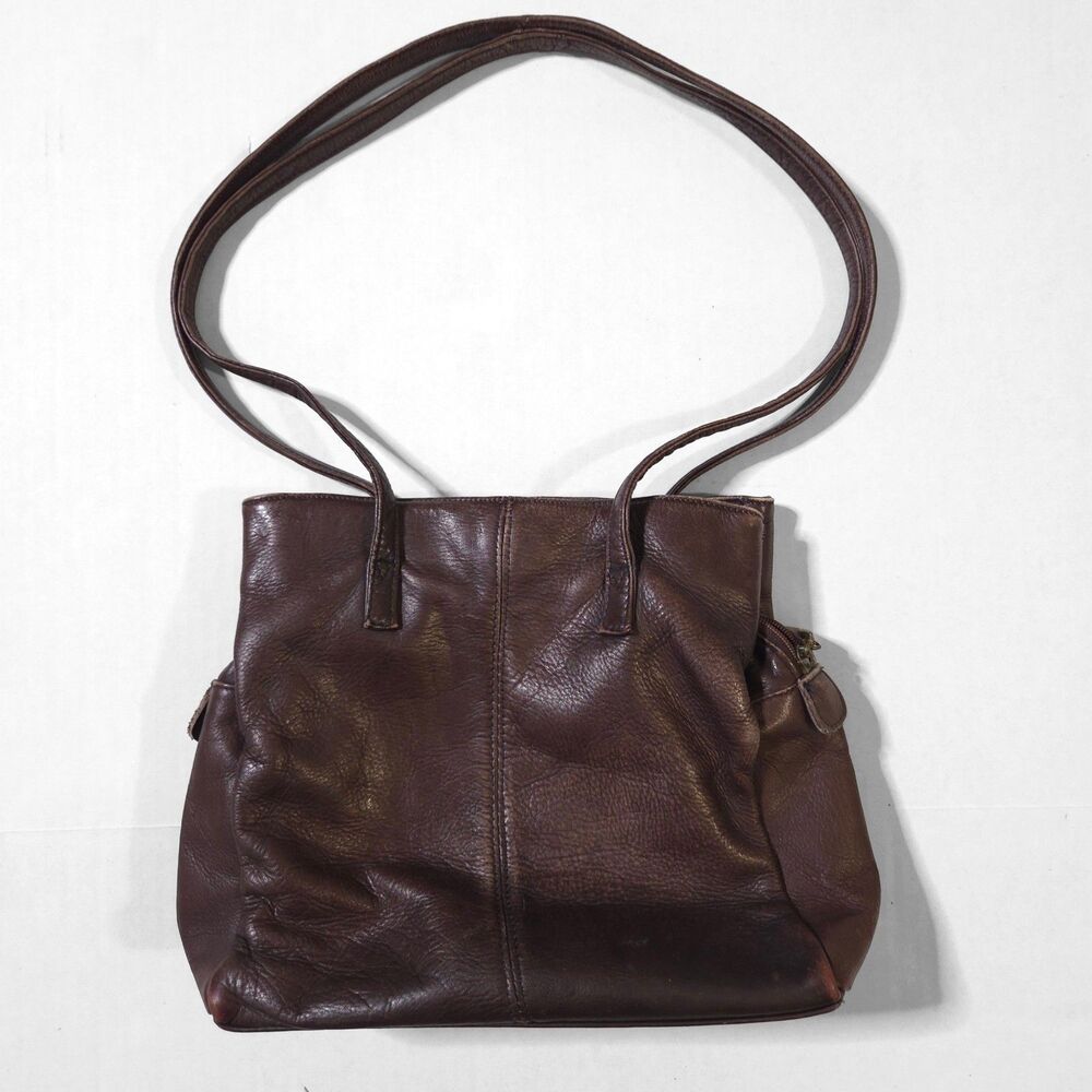 Vintage Wilsons Adventure Bound Leather Bag Brown Shoulder